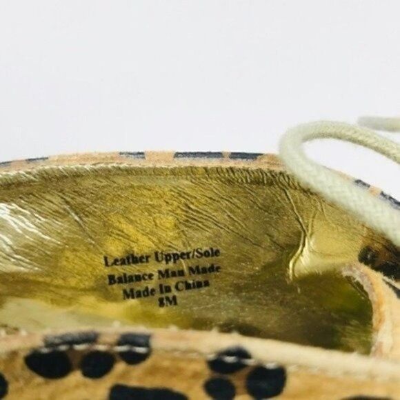 Matt Bernson Special project womans Cheetah Ankle Heeled Boot Lace up 8 BoxK - Picture 10 of 10